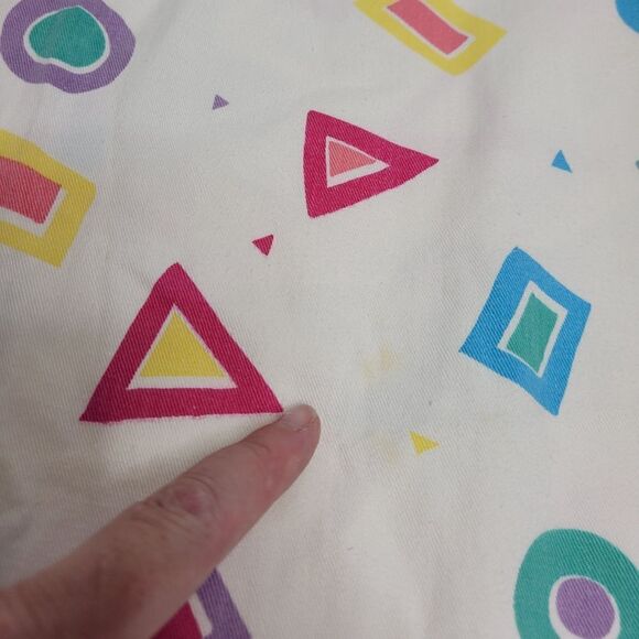 VINTAGE 90s geometric print button back pencil skirt XS - Picture 5 of 10